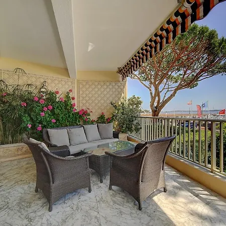 公寓 Immogroom- Huge Terrace - Panoramic Sea View - 1min From 戛纳